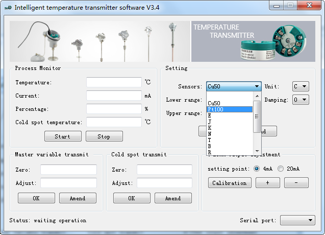 Temperature transmitter software