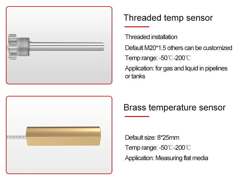 Cable thermocouple sensors B, E, J, K, N, R, S, T
