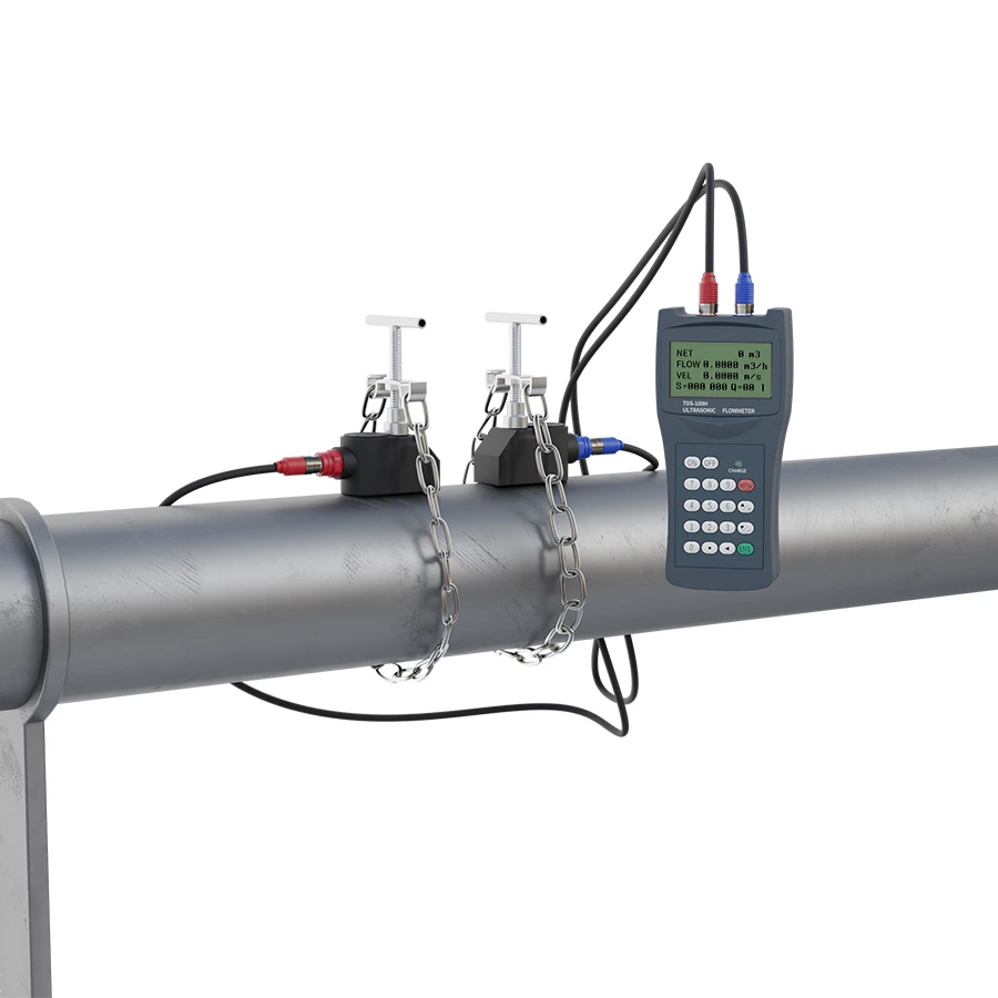 Portable ultrasonic flow meter sensor