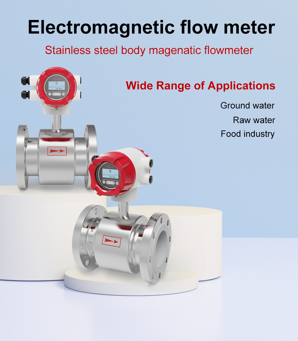 Stainless steel magnetic flow meter