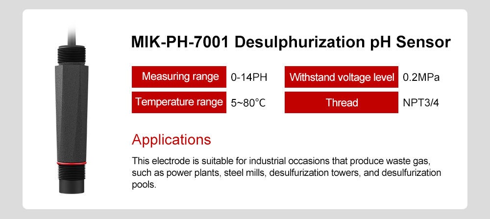 MIK-pH6002 Glass pH electrode