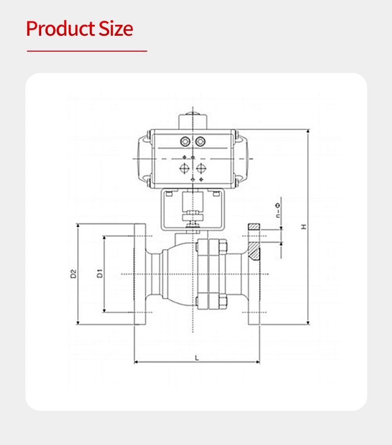 Meacon pneumatic flange ball valve